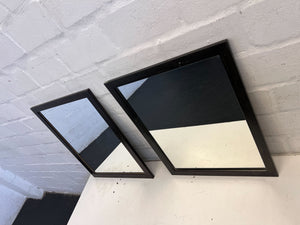 Stylish Square Black Framed Mirror – Minor Wear
