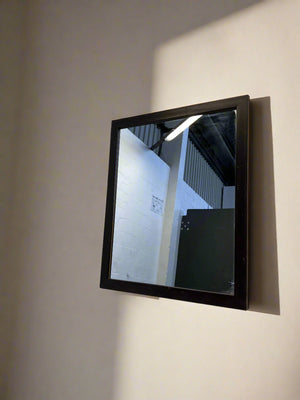 Stylish Square Black Framed Mirror – Minor Wear