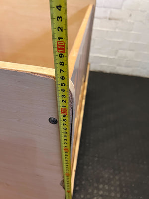 Stylish Wooden Baby Cot with Drawers | Light Natural Finish