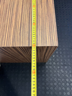 Stylish Wooden Square Side Table with Rich Grain Finish