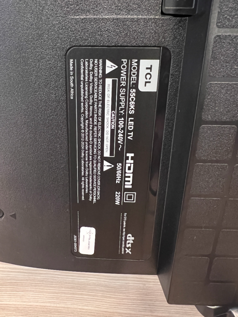 TCL 55-inch 4K QLED Google TV (55C6KS) - 2ndhandwarehouse.com