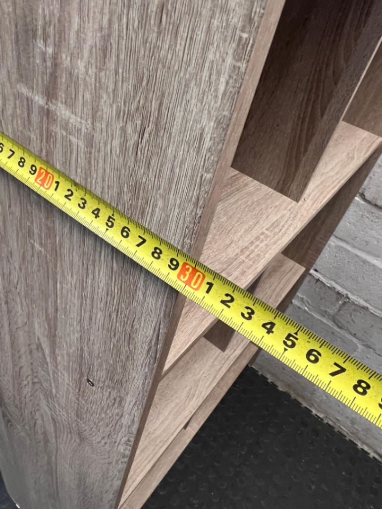 Tall 8-Cubby Bookshelf in Light Oak Finish
