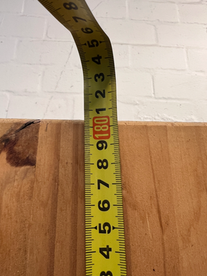 Tall Oak-Finish Six-Tier Wooden Bookshelf — Previous  and Visible Wear