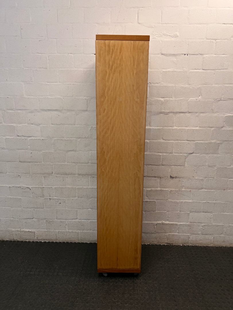 Tall Timber Open Bookshelf on Wheels