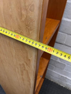 Tall Timber Open Bookshelf on Wheels