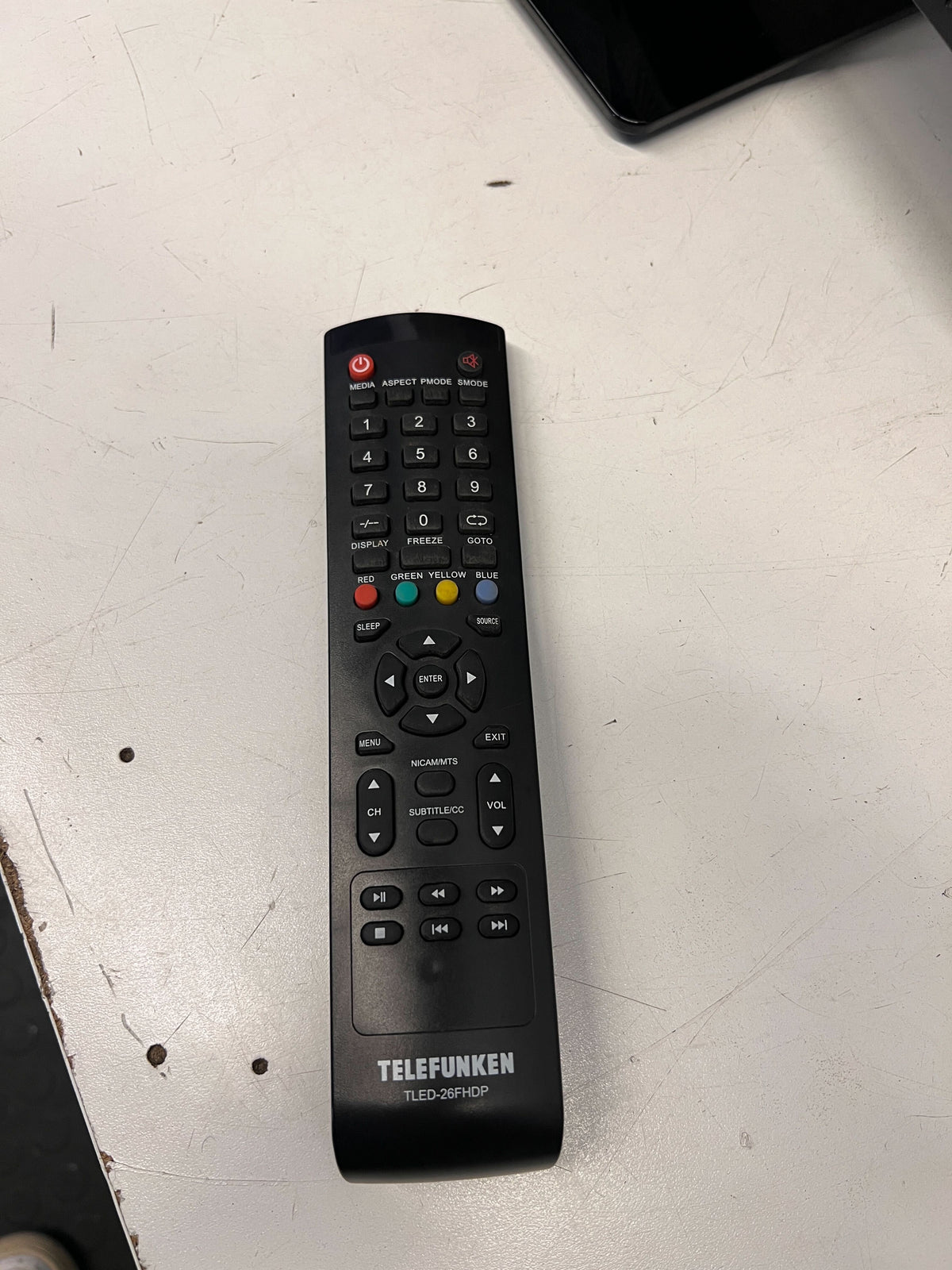 Telefunken 26-Inch Black LED TV with Remote