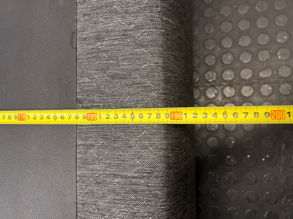 Textured Grey Upholstered Bed Base — Fair Used Condition - 2ndhandwarehouse.com