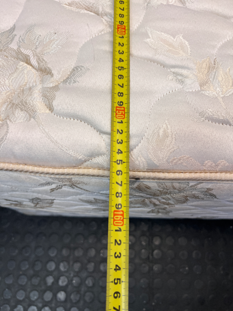 Therapedic Queen Base Set with Floral Fabric Finish — Visible Signs of Use; Fair Condition
