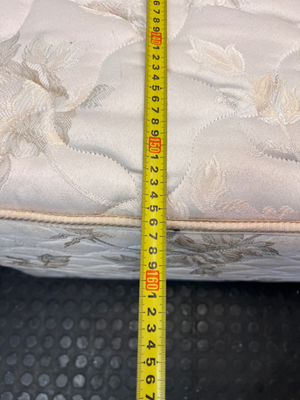 Therapedic Queen Base Set with Floral Fabric Finish — Visible Signs of Use; Fair Condition