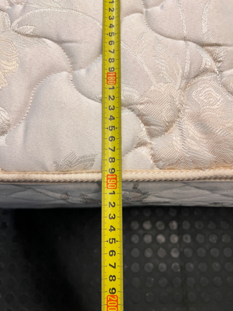 Therapedic Queen Base Set with Floral Fabric Finish — Visible Signs of Use; Fair Condition