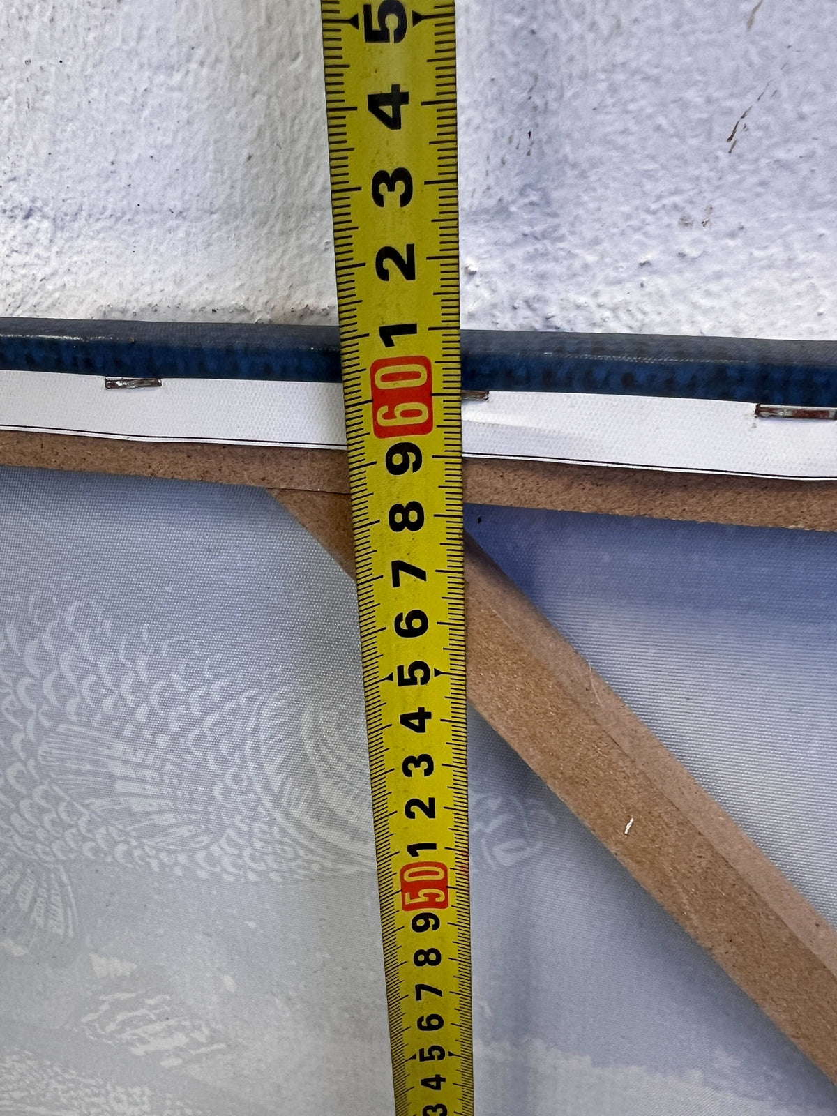 This striking wall painting Blue Fished