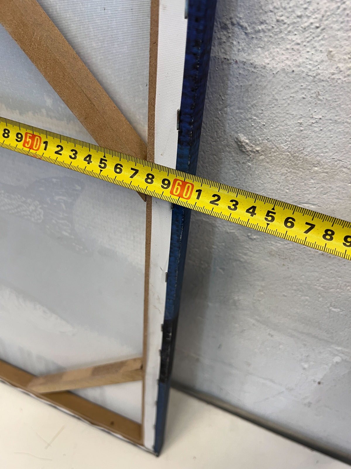 This striking wall painting Blue Fished