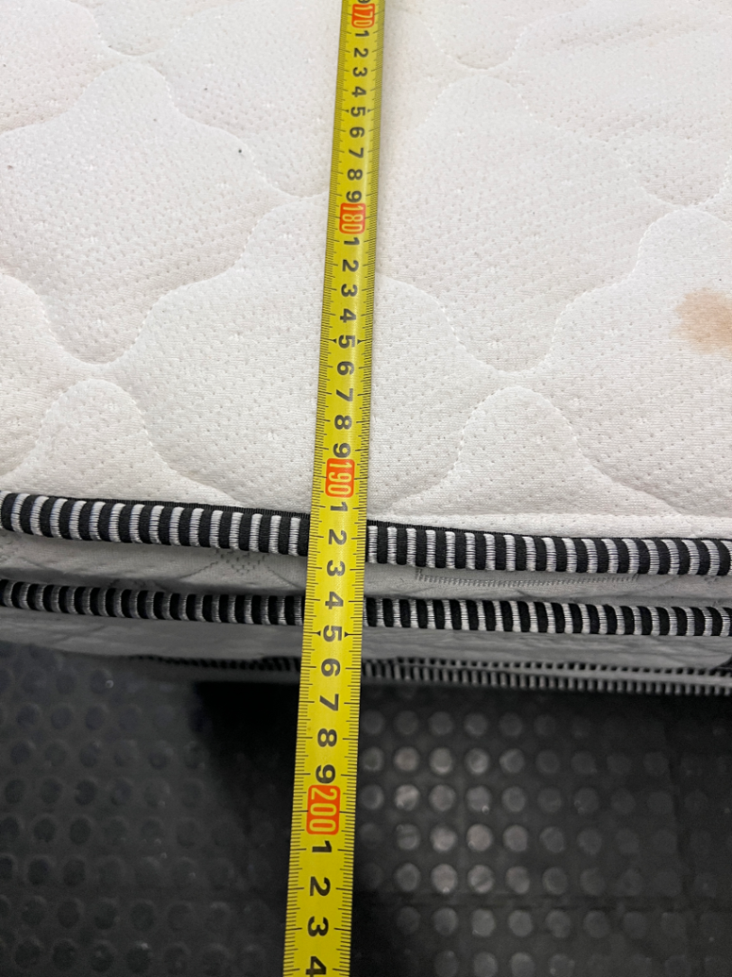 Three-Quarter Flippable Mattress and Grey Base Set — Great Condition