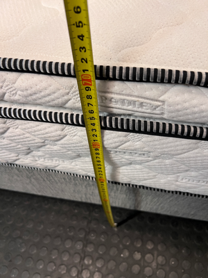 Three-Quarter Flippable Mattress and Grey Base Set — Great Condition