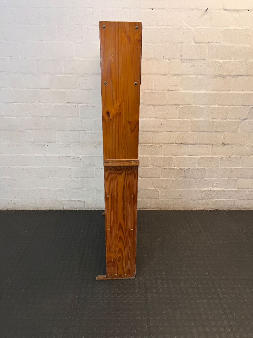 Tiered Wooden Display Cabinet with Open Shelving - 2ndhandwarehouse.com