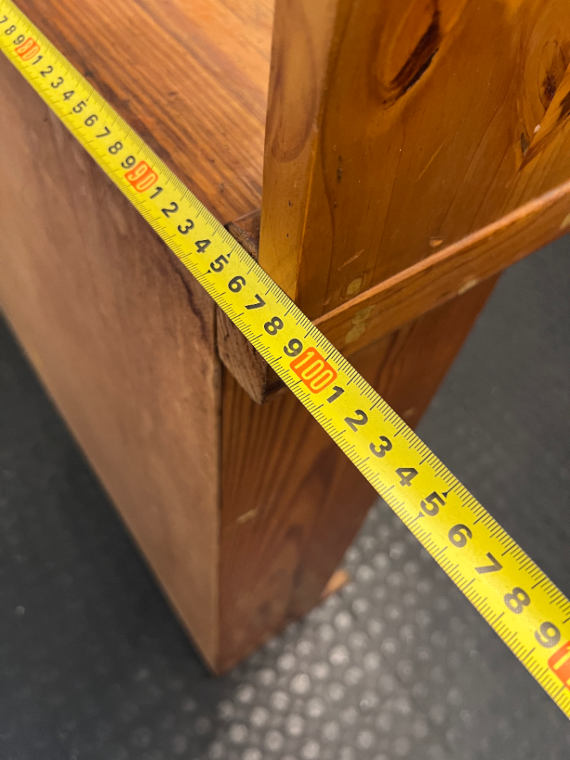Tiered Wooden Display Cabinet with Open Shelving - 2ndhandwarehouse.com