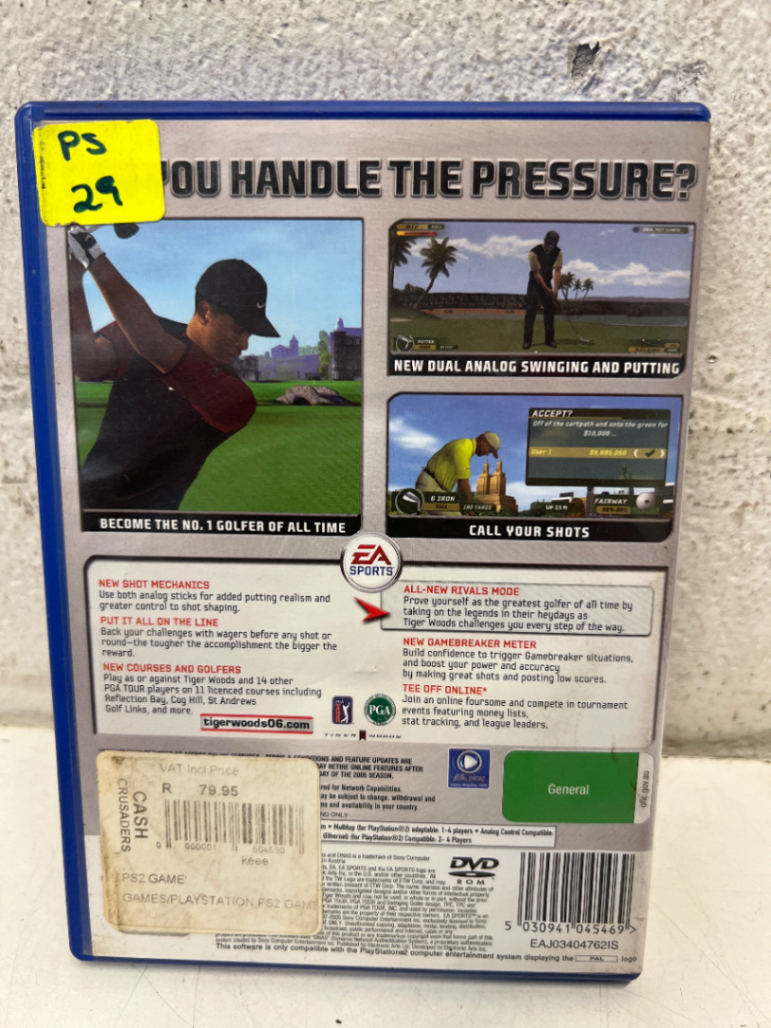 Tiger Woods PGA Tour 06 (PS2) - Damaged Cover Art - 2ndhandwarehouse.com