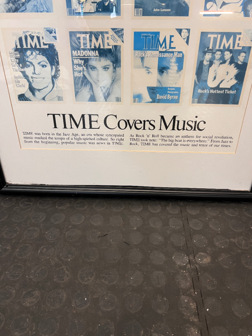 Time Covers Music Framed Artwork - Black Frame - 2ndhandwarehouse.com