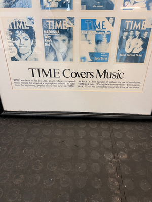 Time Covers Music Framed Artwork - Black Frame - 2ndhandwarehouse.com