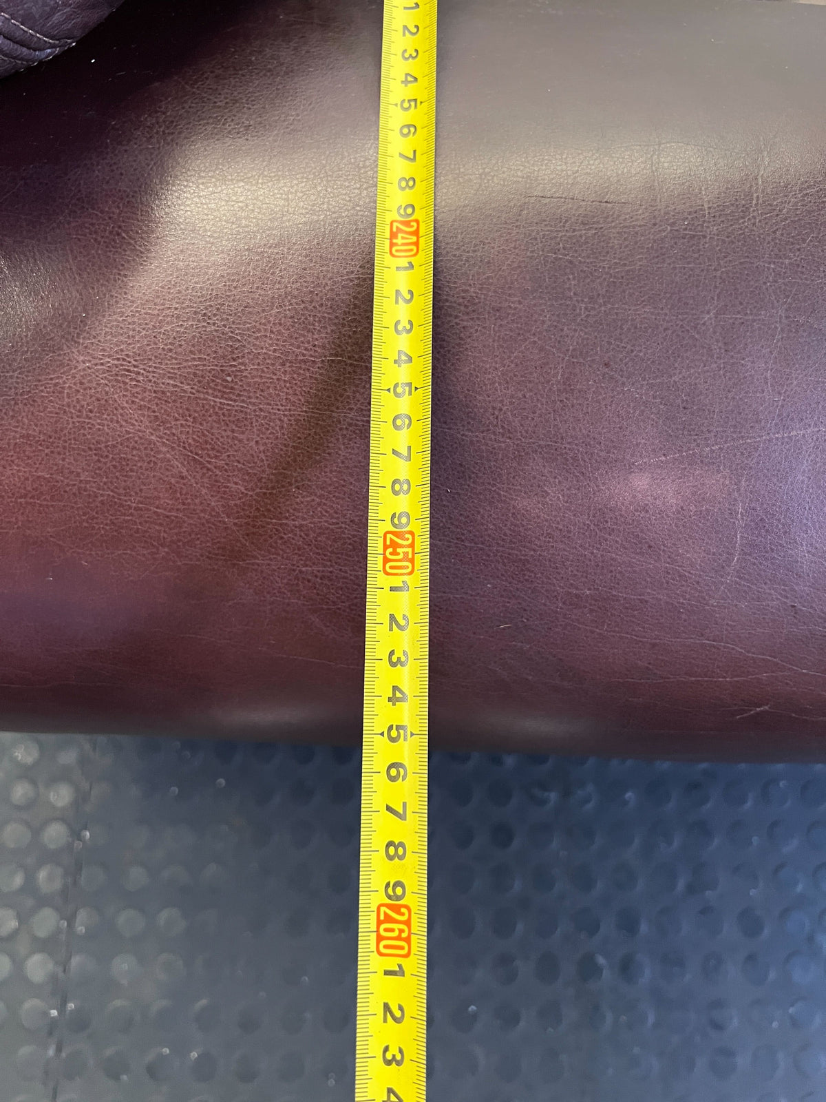 Timeless Burgundy Leather 2-Seater Sofa