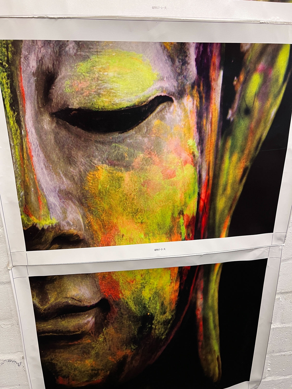 Tranquil Buddha Wall Art Triptych - Vibrant Colors