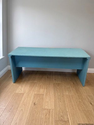 Turquoise Wooden Writing Desk — Worn Paint Finish