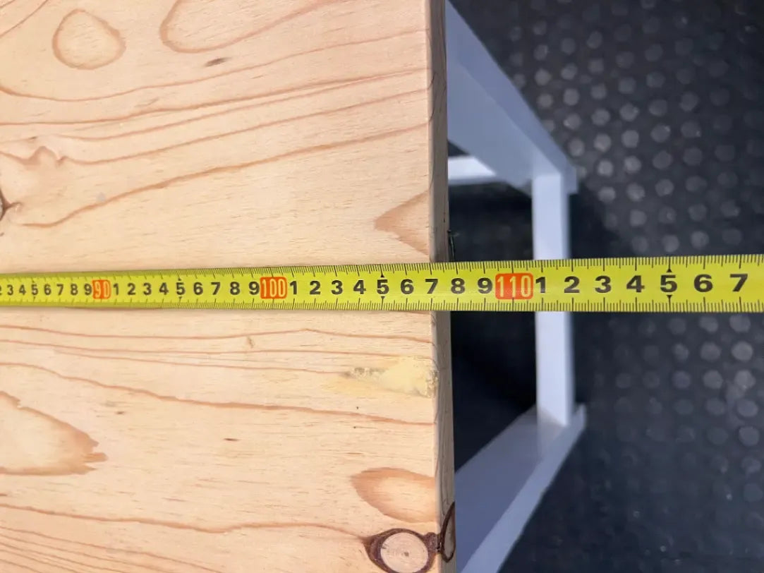 Two-Tone Wood and White Console Table — Good Working Order