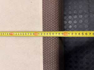 Upholstered Brown Queen Bed Base — Fair Condition