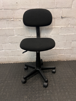 Upholstered Swivel Typist Office Chair - 2ndhandwarehouse.com