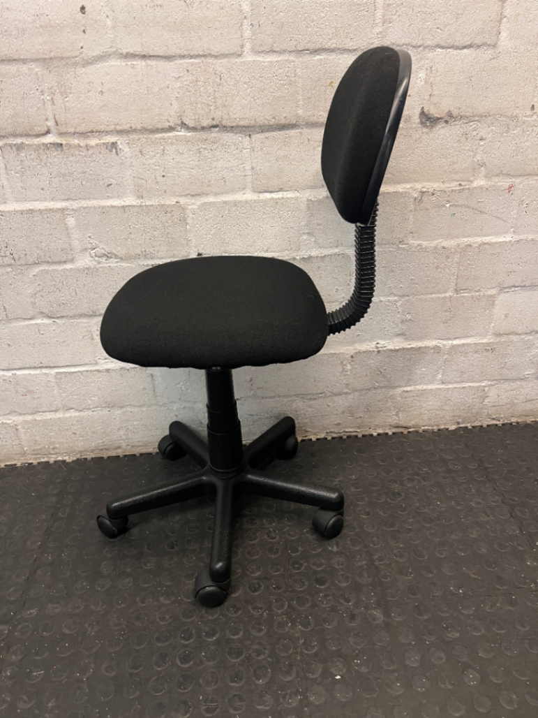 Upholstered Swivel Typist Office Chair - 2ndhandwarehouse.com