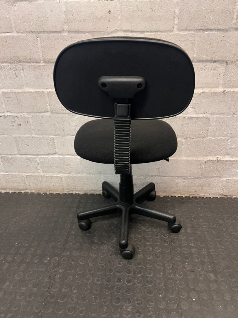 Upholstered Swivel Typist Office Chair - 2ndhandwarehouse.com