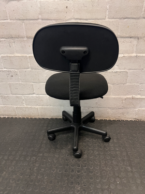 Upholstered Swivel Typist Office Chair - 2ndhandwarehouse.com