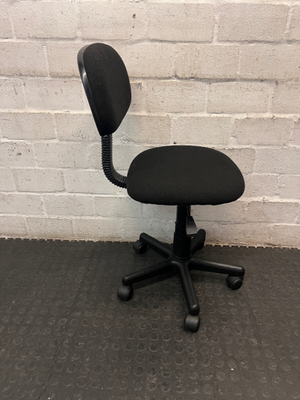 Upholstered Swivel Typist Office Chair - 2ndhandwarehouse.com