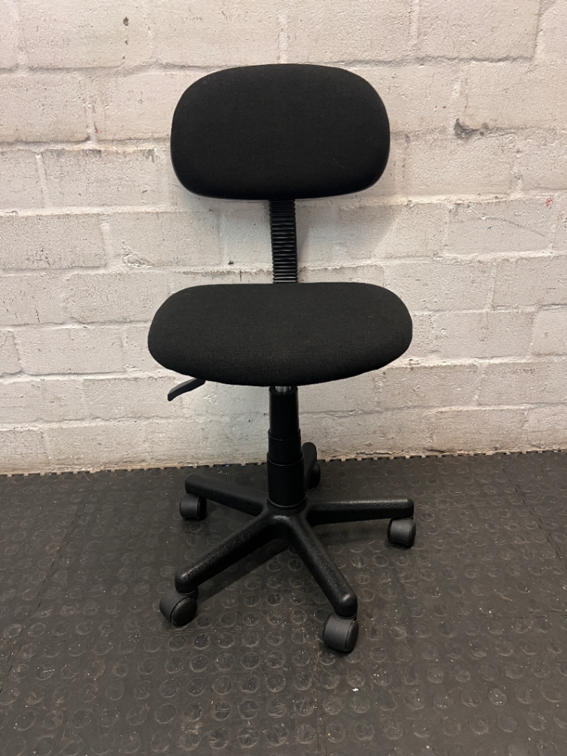 Upholstered Swivel Typist Office Chair - 2ndhandwarehouse.com