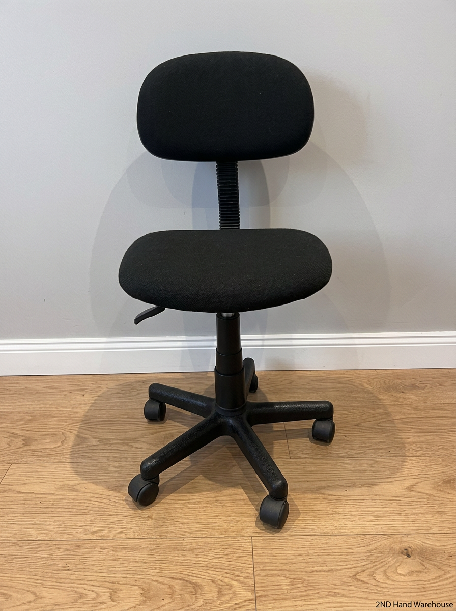 Upholstered Swivel Typist Office Chair - 2ndhandwarehouse.com