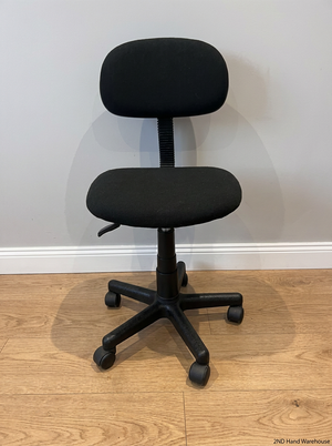 Upholstered Swivel Typist Office Chair - 2ndhandwarehouse.com