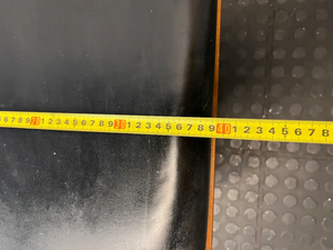 Upholstered Wood and Leather-Look Stool — Fair Used Condition - 2ndhandwarehouse.com