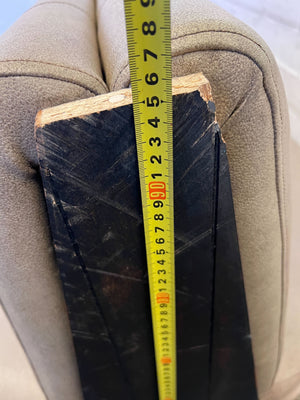 DBL SIDED- 170CM - Stylish Beige Upholstered Restaurant Booth Seat Wooden Frame - Minor Wear