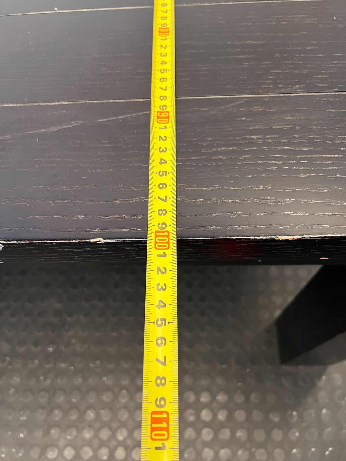 Versatile Black Slatted Dining Table 240 x 100cm