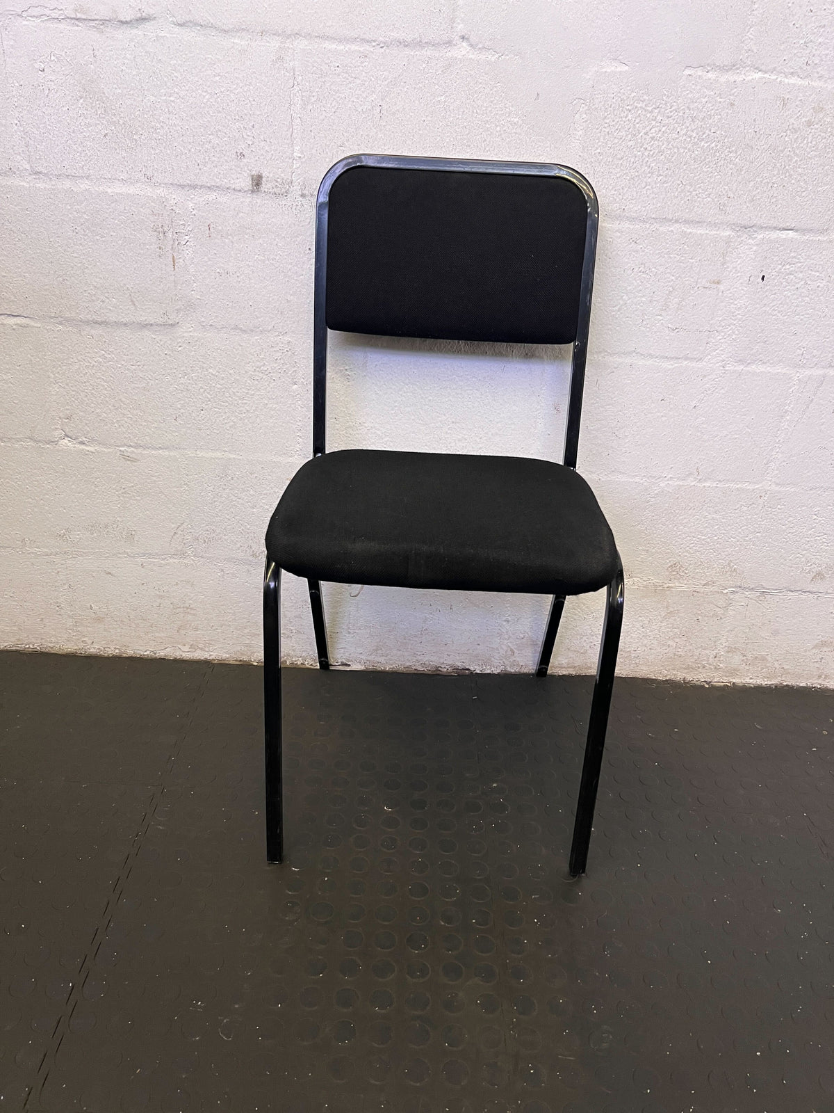 Versatile Black Stackable Utility Chair