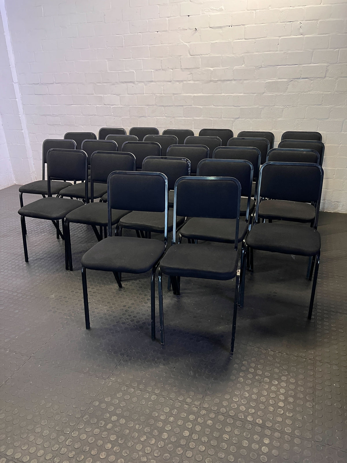 Versatile Black Stackable Utility Chair