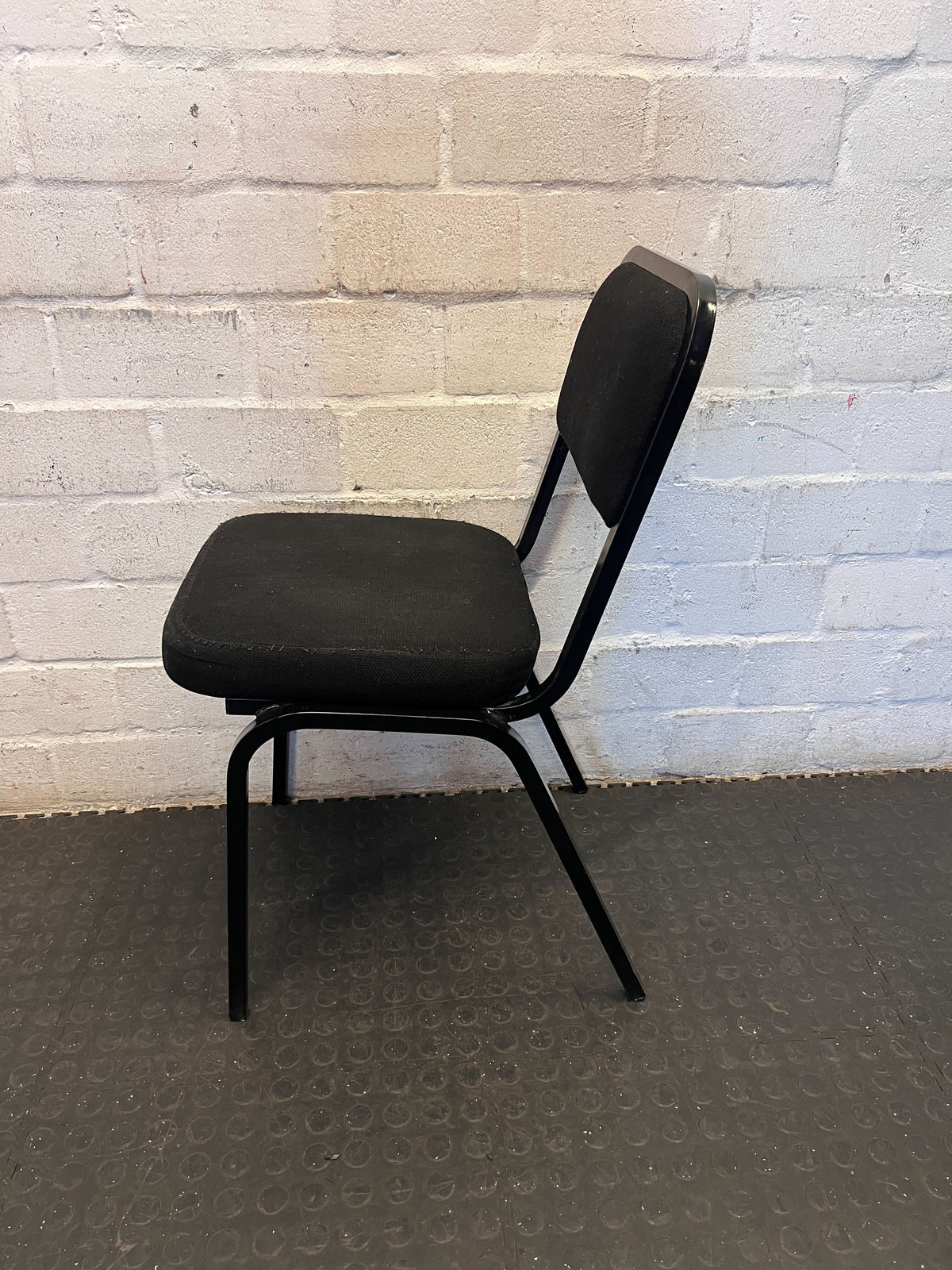 Versatile Black Upholstered Office/Dining Chair - 2ndhandwarehouse.com
