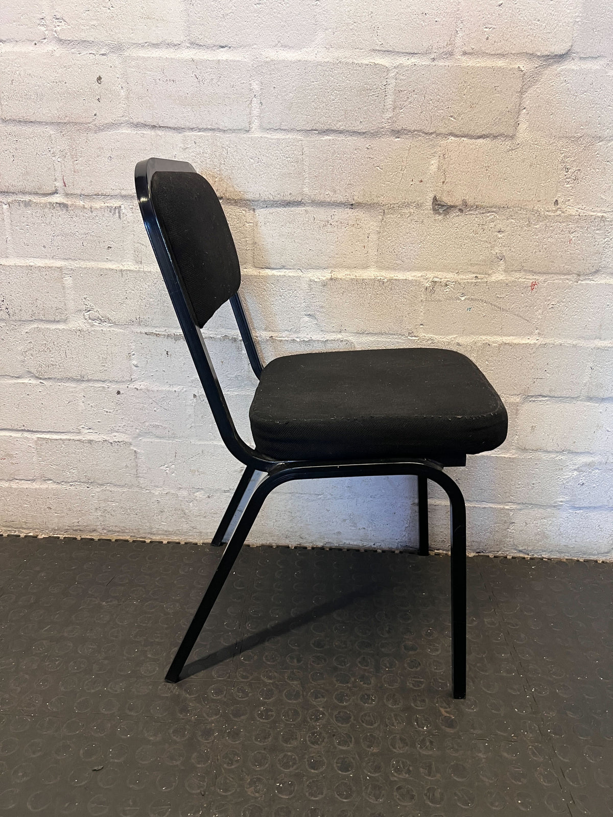Versatile Black Upholstered Office/Dining Chair - 2ndhandwarehouse.com