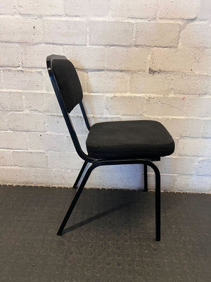 Versatile Black Upholstered Office/Dining Chair - 2ndhandwarehouse.com