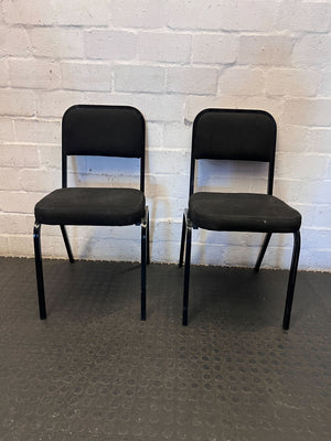 Versatile Black Upholstered Office/Dining Chair - 2ndhandwarehouse.com