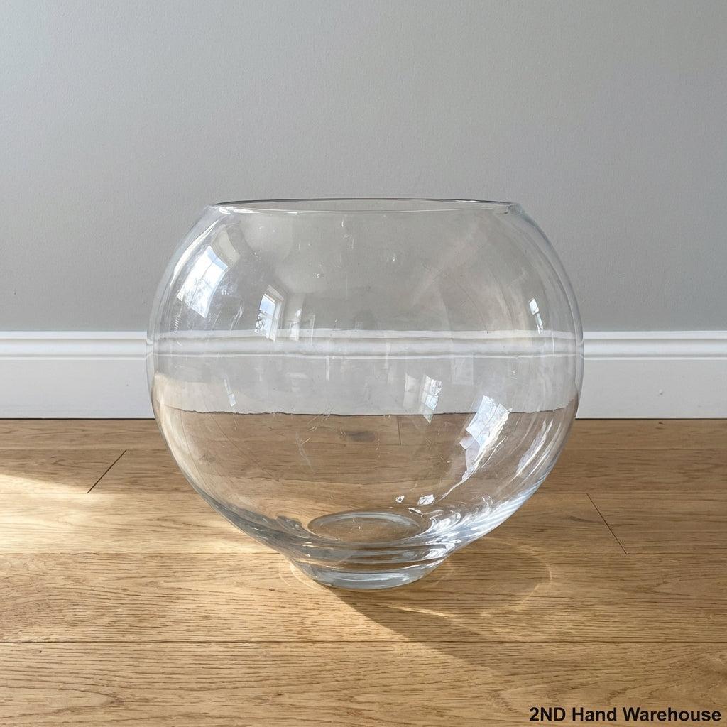 Versatile Clear Glass Spherical Bowl - Home Decor & More - 2ndhandwarehouse.com