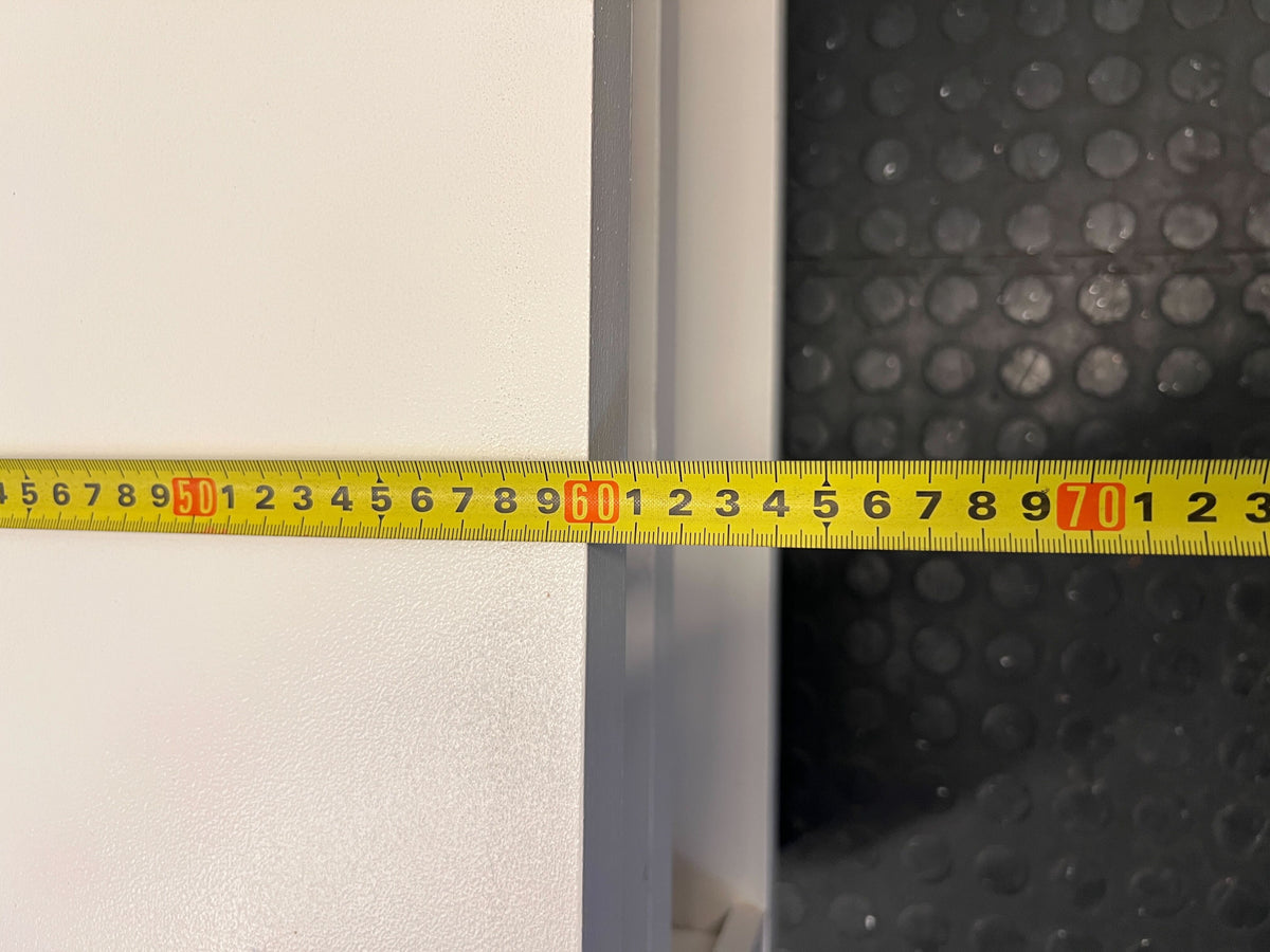 Versatile Cream TV Stand with Shelves - One side leg need to replace - 2ndhandwarehouse.com