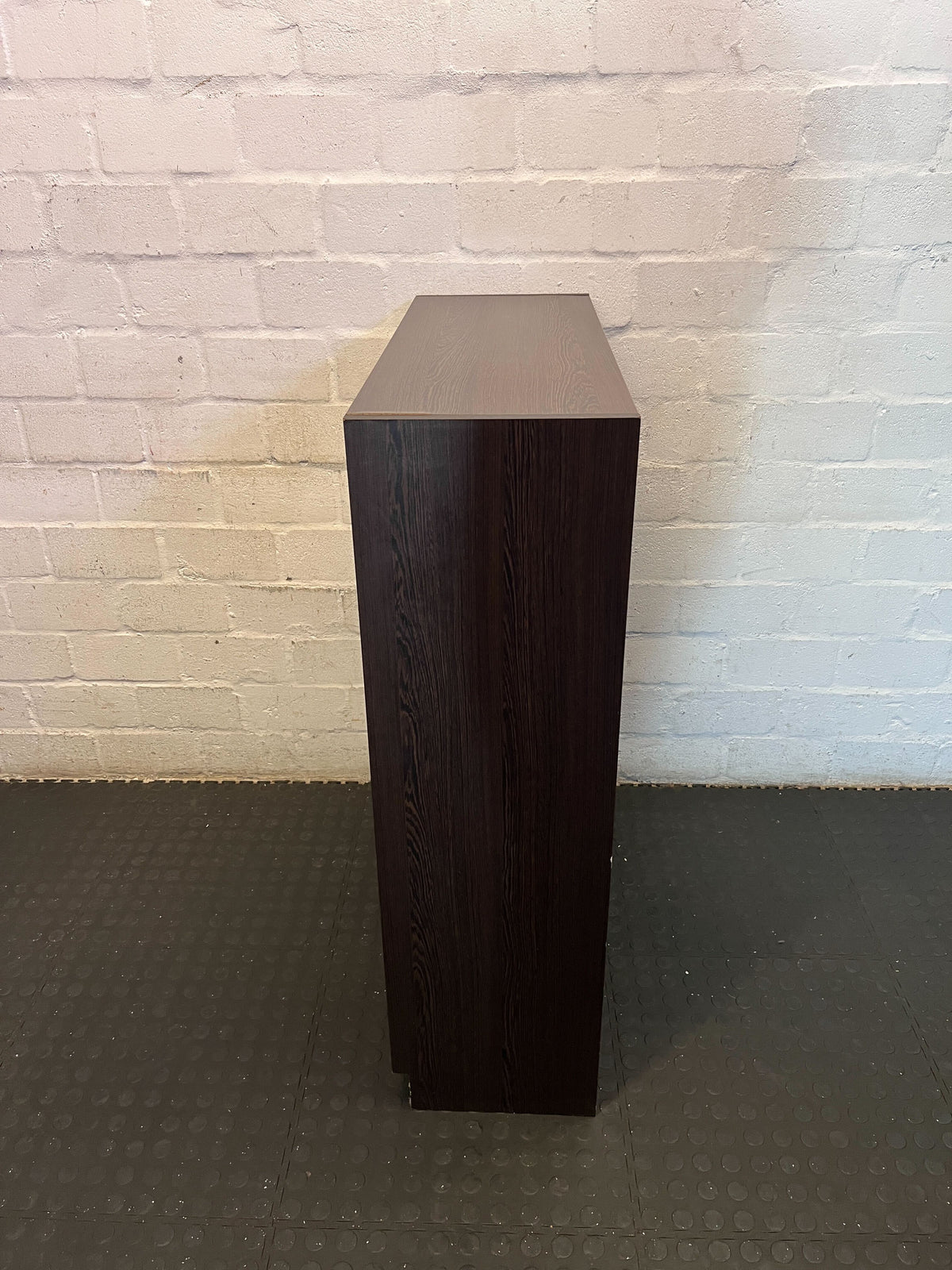 Versatile Dark Wood 4-Tier Bookshelf 80 by 30