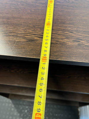 Versatile Dark Wood 4-Tier Bookshelf 80 by 30