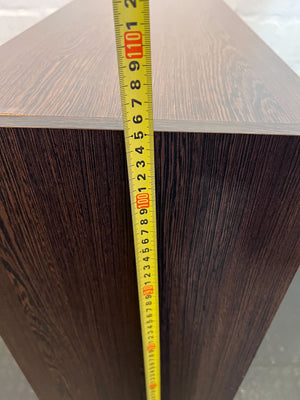 Versatile Dark Wood 4-Tier Bookshelf 80 by 30